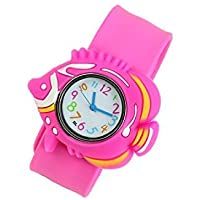 Los mejores  - PromiseU - Reloj para niños- deportivo- de dibujos animados- pulsera de silicona